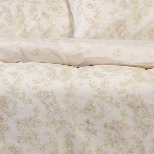 Melinen Rea Bettlaken Set Doppel 205x270cm Beiges (4 Stück)