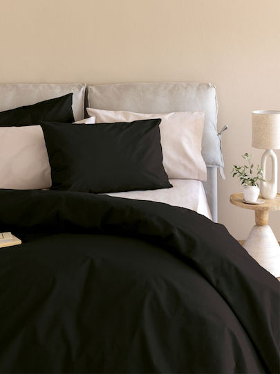 Palamaiki Sheet Sets Queen with Elastic 170x200+32cm. Etoile Jet Black 4pcs