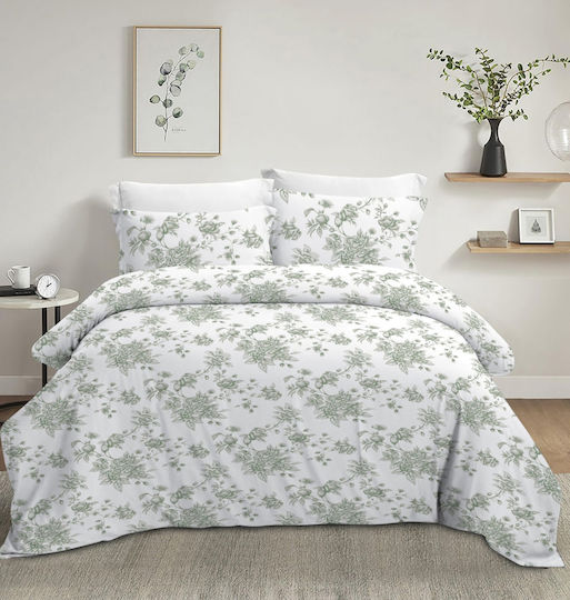 Olia Home Set Einzel 3Stück 100x200+35cm mit Gummizug Dusty Green Olia Home Set Einzel 3Stück 100x200+35cm mit Gummizug Dusty Green