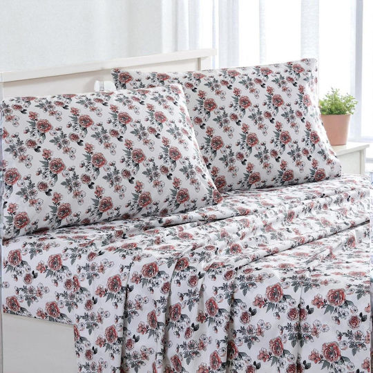Olia Home Σετ Σεντόνια Μονά με Λάστιχο 100x205+30εκ. Πολύχρωμο (3τμχ)