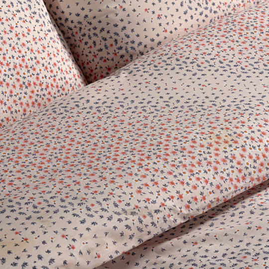 Beauty Home Sheet Set with 1 Pillowcase Super-Double with Elastic 165x200+30cm. Moritz Art 12093 Somon 4pcs