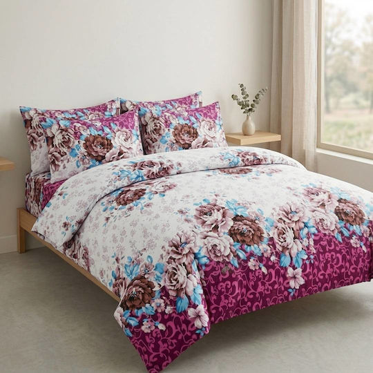 Olia Home Сет Чаршафи 220x240см. Многоцветен 4бр