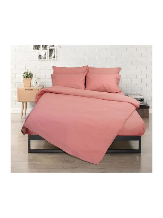 Flamingo Sheet King Size with Elastic 180x200+25cm. Rainbow Amethyst