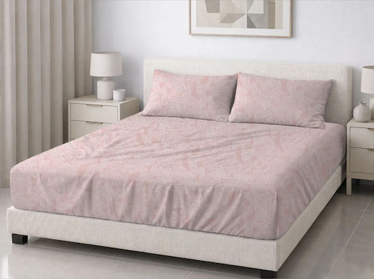 Family Enterprise Сет Чаршафи с 2 Калъфки King Size с Ластик 180x200+35см. Embrime 3бр