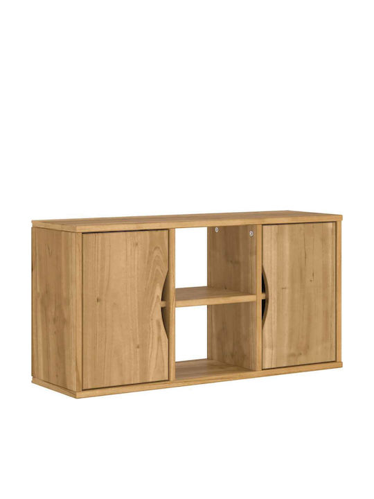 TV Stand Solid Pine Wood L79xW24xH40cm