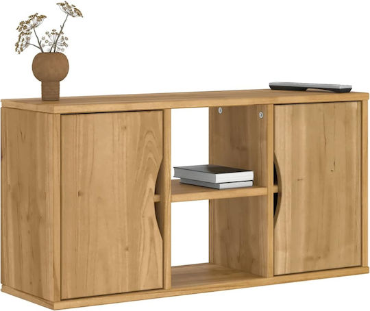 Floor-standing TV Stand Solid Pine Wood 79x24x40 cm