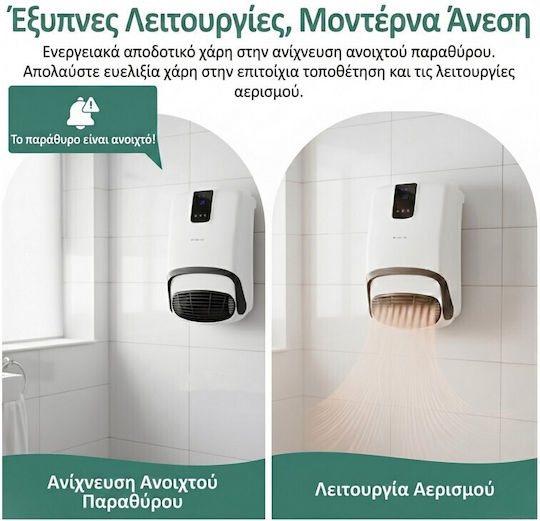Emerio Αερόθερμο Μπάνιου Δαπέδου Λευκό 2000W