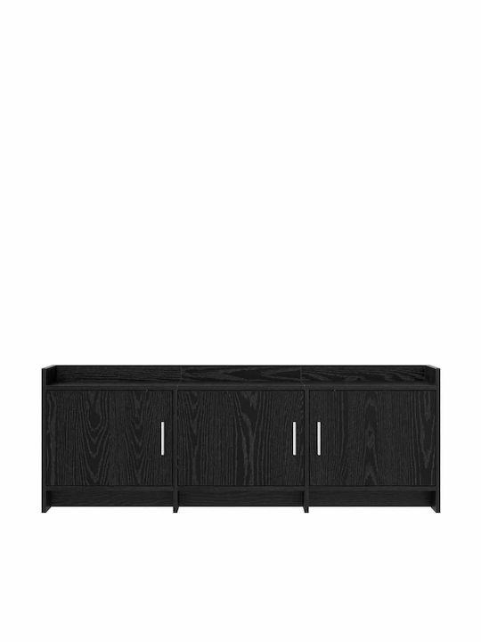 Dulap TV Stejar Negru 130x33x47cm