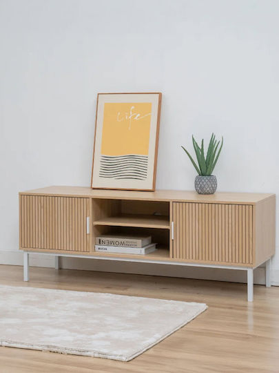 Έπιπλο Τηλεόρασης Haptic Μπεζ Μ120xΠ40xΥ45cm