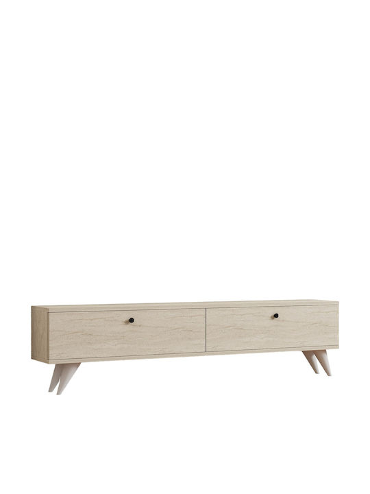 Έπιπλο Τηλεόρασης Paris Travertine Μ160xΠ25xΥ35cm