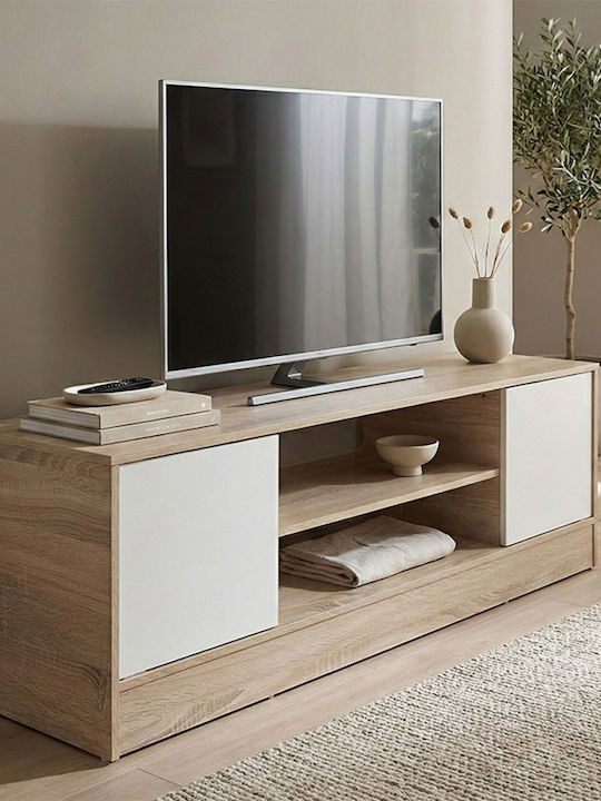 TV Stand Sasa White L120xW35xH41.5cm
