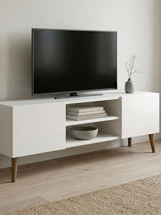 TV Stand Etna White L150xD30xH45cm