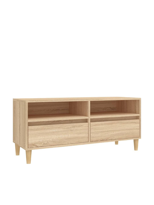 vidaXL TV-Ständer Beige M100xT34,5xH44,5cm