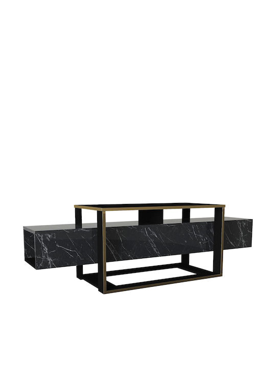 TV-Ständer Banko Schwarz M160xP46.1xH49.8cm