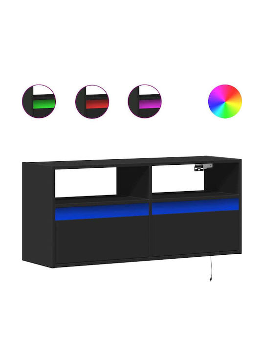 Stand TV Negru L100xA31xÎ45cm