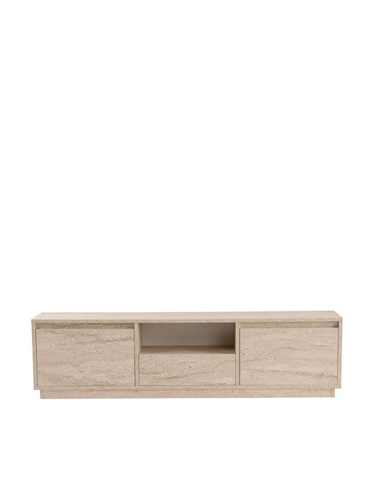 Έπιπλο Τηλεόρασης Vanguard Travertine Beige Μ160xΠ29.5xΥ42cm