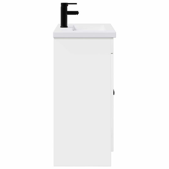 vidaXL Counter with Washbasin W78.5xD37.5xH81cm White