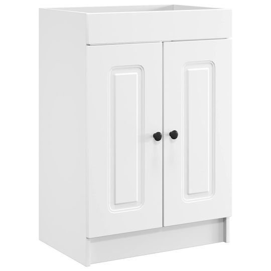 vidaXL Badezimmer Waschtisch-Einheit M56xB37.5xH81cm Weiß