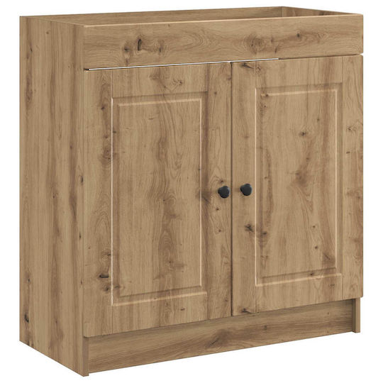 vidaXL Pangă Cu Lavoar M56xL37.5xÎ81cm Stejar