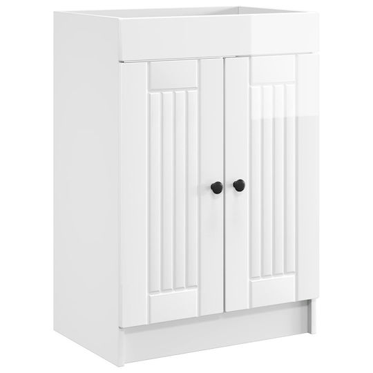 vidaXL Πάγκος με Νιπτήρα Μ56xΒ37.5xΥ81cm Λευκό