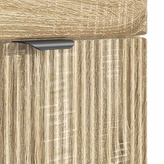 vidaXL Πάγκος με Νιπτήρα Μ56xΒ37.5xΥ81cm Sonoma Δρυς