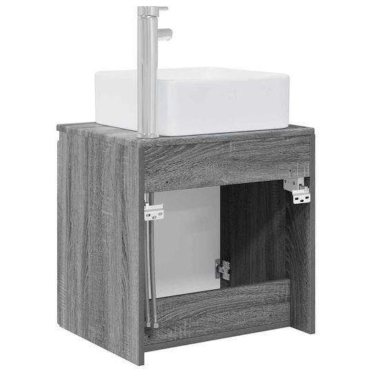 vidaXL Плот Без Мивка 53x35x63см Сив Sonoma