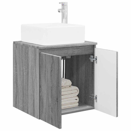 vidaXL Плот Без Мивка 53x35x63см Сив Sonoma