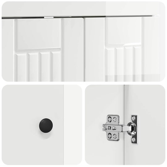 vidaXL Πάγκος χωρίς Νιπτήρα Μ78.5xΒ37.5xΥ81cm Λευκό