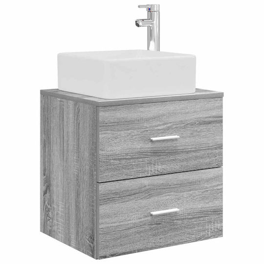 vidaXL Πάγκος χωρίς Νιπτήρα Μ49.5xΒ41xΥ63cm Γκρι Sonoma