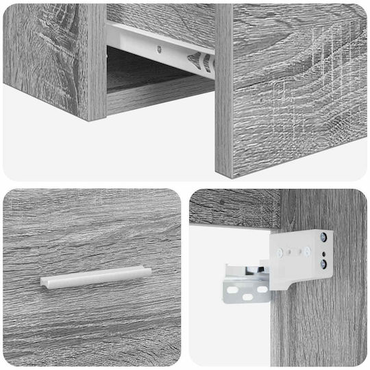 vidaXL Vanity Unit Without Basin M49.5xW41xH63cm Grey Sonoma