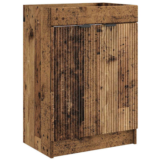 vidaXL Πάγκος χωρίς Νιπτήρα Μ56xΒ37.5xΥ81cm Παλαιωμένο Ξύλο