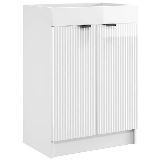 vidaXL Panglică Fără Lavoar M56xA37.5xÎ81cm Alb