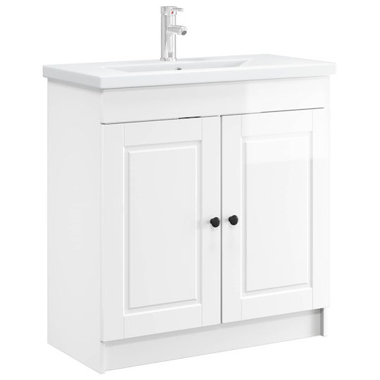 vidaXL Panglică Fără Lavoar M56xA37.5xÎ81cm Alb