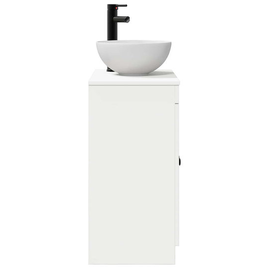 vidaXL 890114 Bathroom Vanity Unit without Sink with Mirror M54xB35xH83cm White
