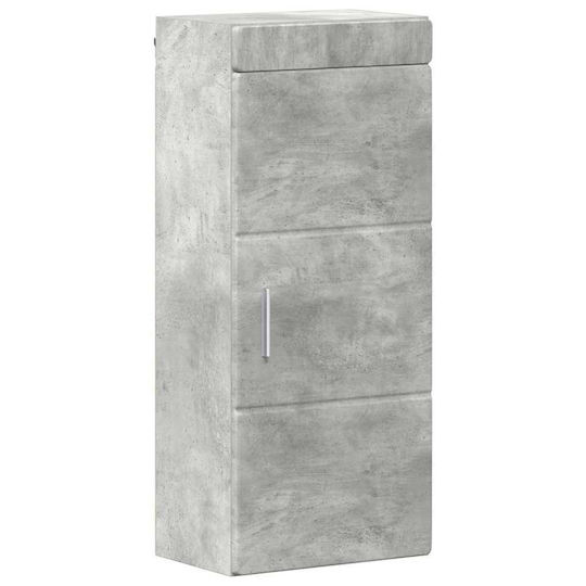 vidaXL Badezimmer Waschtisch-Einheit mit Waschbecken, Spiegel & Spalte M60xB34xH63cm Grau