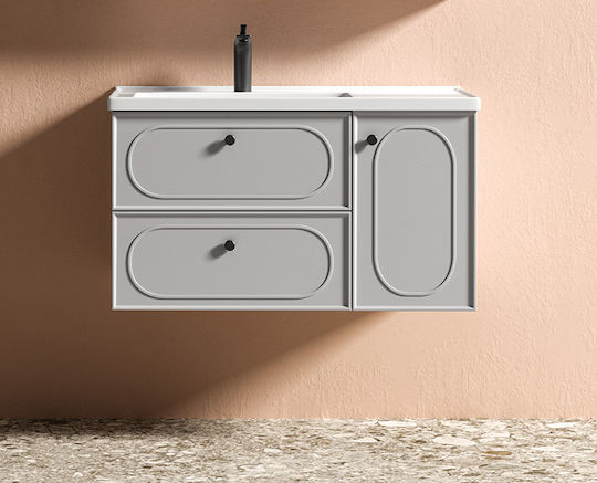 Martin Circe Πάγκος χωρίς Νιπτήρα Μ80xΒ49xΥ48cm Light Grey