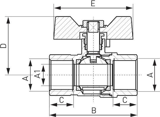 Bevel Filter Magnet.internal Thread Dn20 G3/4