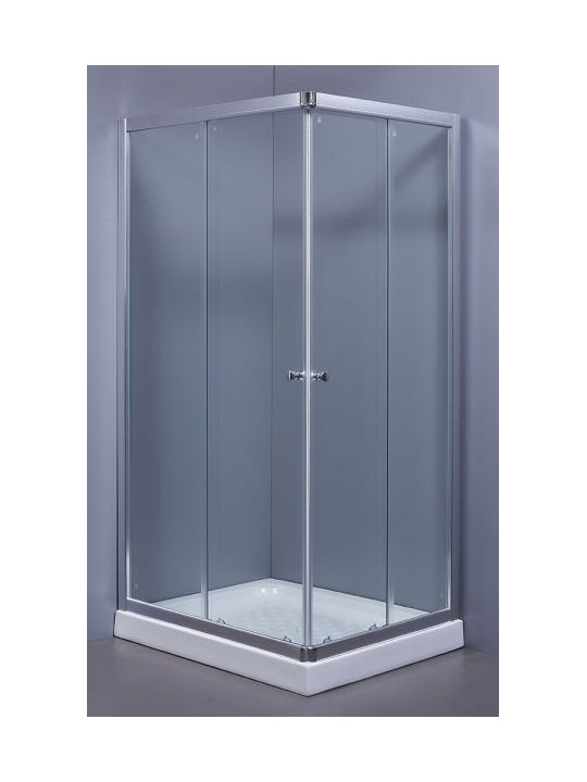 Gloria Paral Καμπίνα Ντουζιέρας με Συρόμενη Πόρτα 70x90x180cm Clear Glass