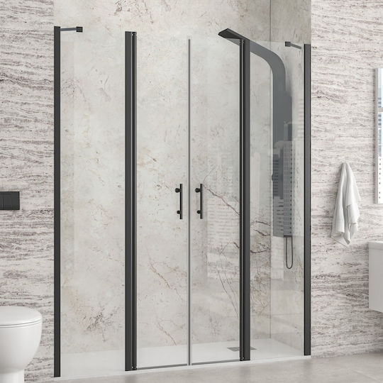 Karag Panex 700 Καμπίνα Ντουζιέρας με Ανοιγόμενη Πόρτα 150x200cm Mat Black 5206836662657 Karag Panex 700 Καμπίνα Ντουζιέρας με Ανοιγόμενη Πόρτα 150x200cm Mat Black 5206836662657
