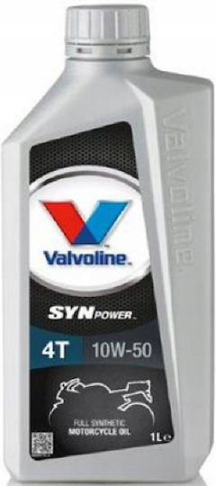 Valvoline Synpower 4T 10W-50 Συνθετικό Λάδι Μοτοσυκλέτας για Τετράχρονους Κινητήρες 1lt