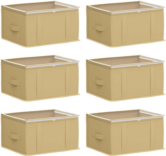 vidaXL Κουτί Αποθήκευσης Ρούχων 43x34x23cm 6τμχ