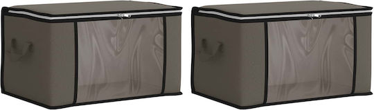 vidaXL Clothes Storage Box 55x35x32cm 2 Pieces