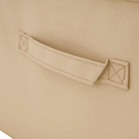 vidaXL Fabric Clothes Storage Box in Beige Colour 90x48x15cm 6 Pieces