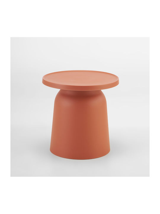 Round Side Table Domi Terracotta 47x47x46 cm