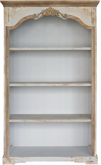 Βιβλιοθήκη Alcott Λευκή 120x45x210εκ. D7230