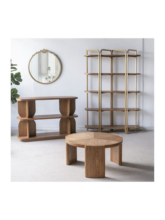 Bookcase Lume Brown 121.5x40x179cm