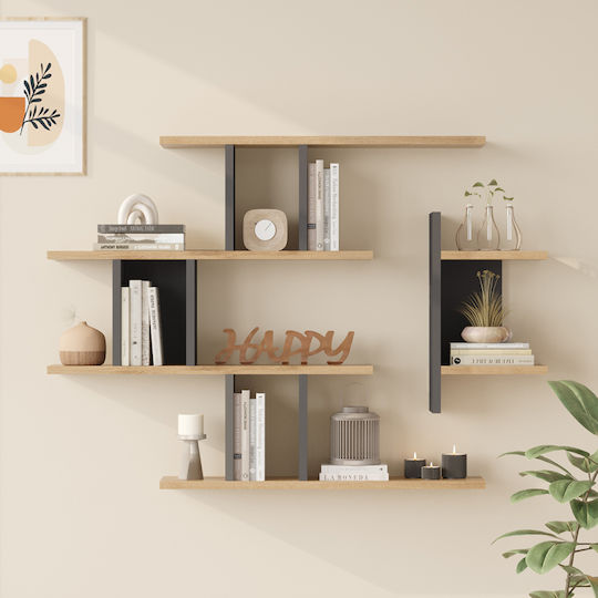 Стенен Рафт Ledia Oak 110.6x14.5x78см