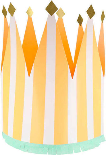 Party Hats Children's Party Crown Striped 8 Pieces