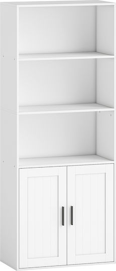 Βιβλιοθήκη Λευκό 60x30x145.5εκ. 836-618V00WT