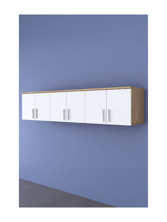 Wand-Kabinett Weiß 180x37.5x41cm